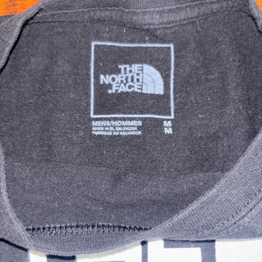 The North Face Black Tee with White Logo Men’s North Face Short Sleeve T-Shirt
